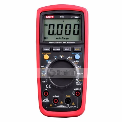 Стандартный цифровой мультиметр UT139C True RMS амперметр автоматический/ручной