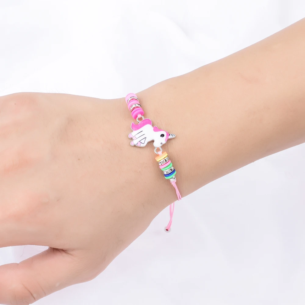 Lovely Pink Adjustable Unicorn Bracelet