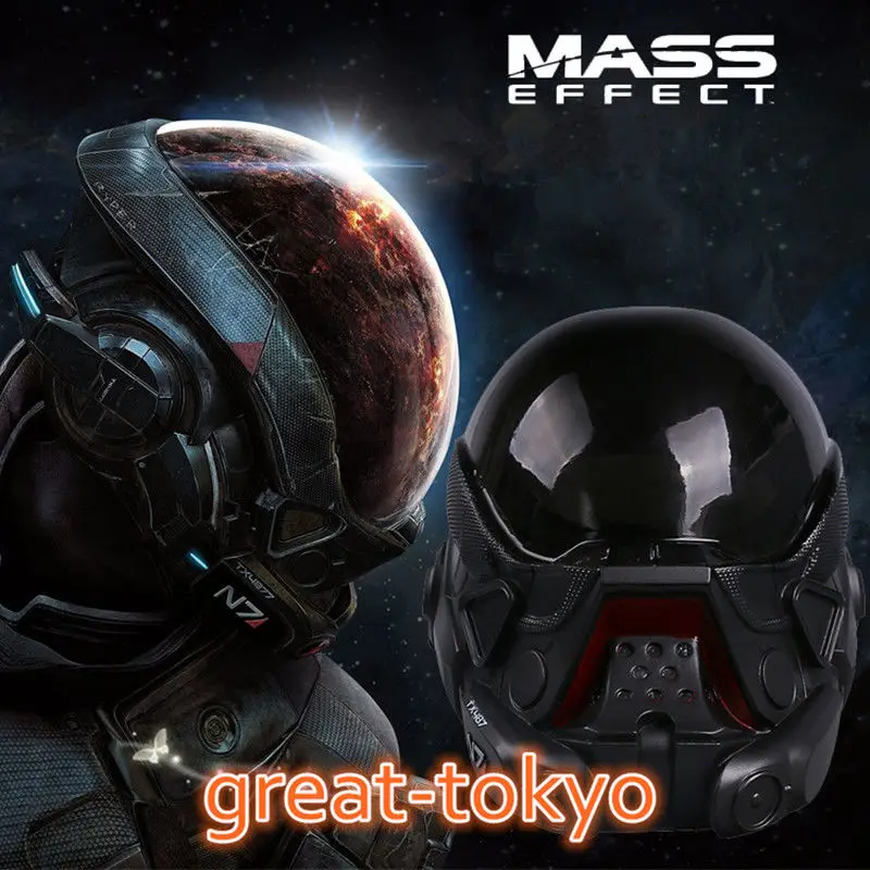 Игра Mass Effect полной головки Cos шлем ПВХ маска Хэллоуин сценического шоу реквизит