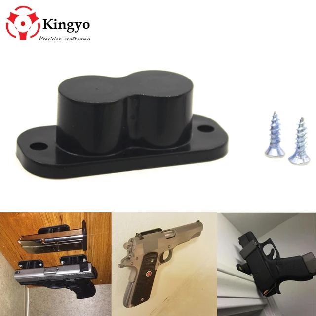 

Concealed Magnetic Gun Holder Holster Gun Magnet 25LB Rating for Car Under Table Bedside