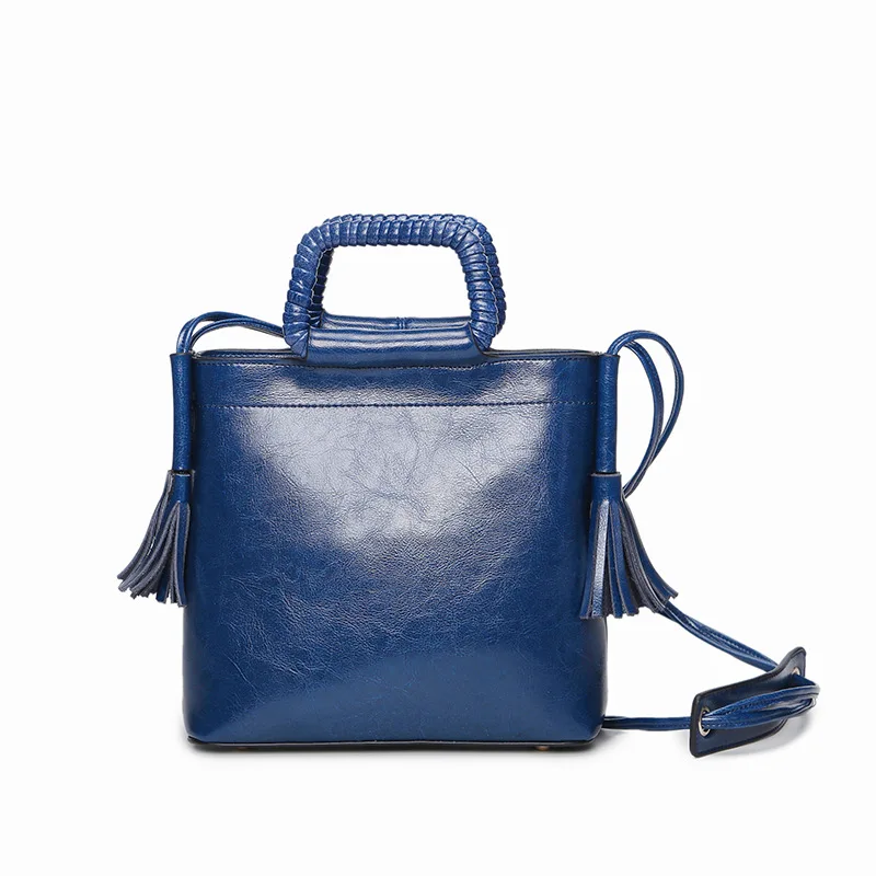 

Women Messenger Bags Genuine Leather Handbags Women CrossBody Shoulder Bag Bolsas High Quality Black Blue Grey Pink Brown