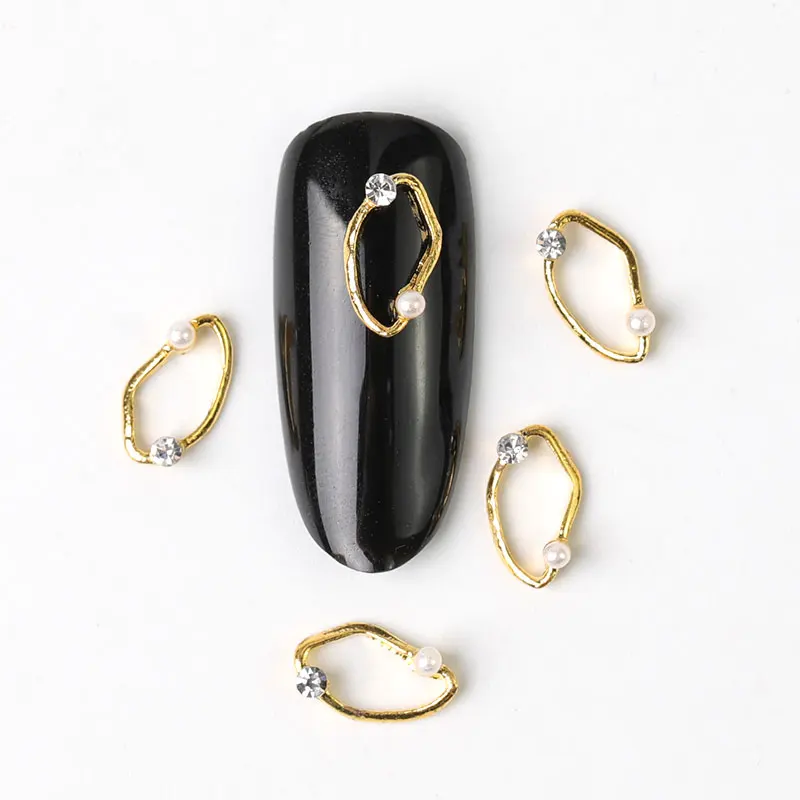 

10 pieces diy 3D Moon gemstone rhinestones for Nail Art decorations Design charms alloy manicure jewelry diamond accessories