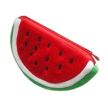 

1PC Creative Fruit Lovely Cartoon Watermelon Coin Bag Purse Wallet Red