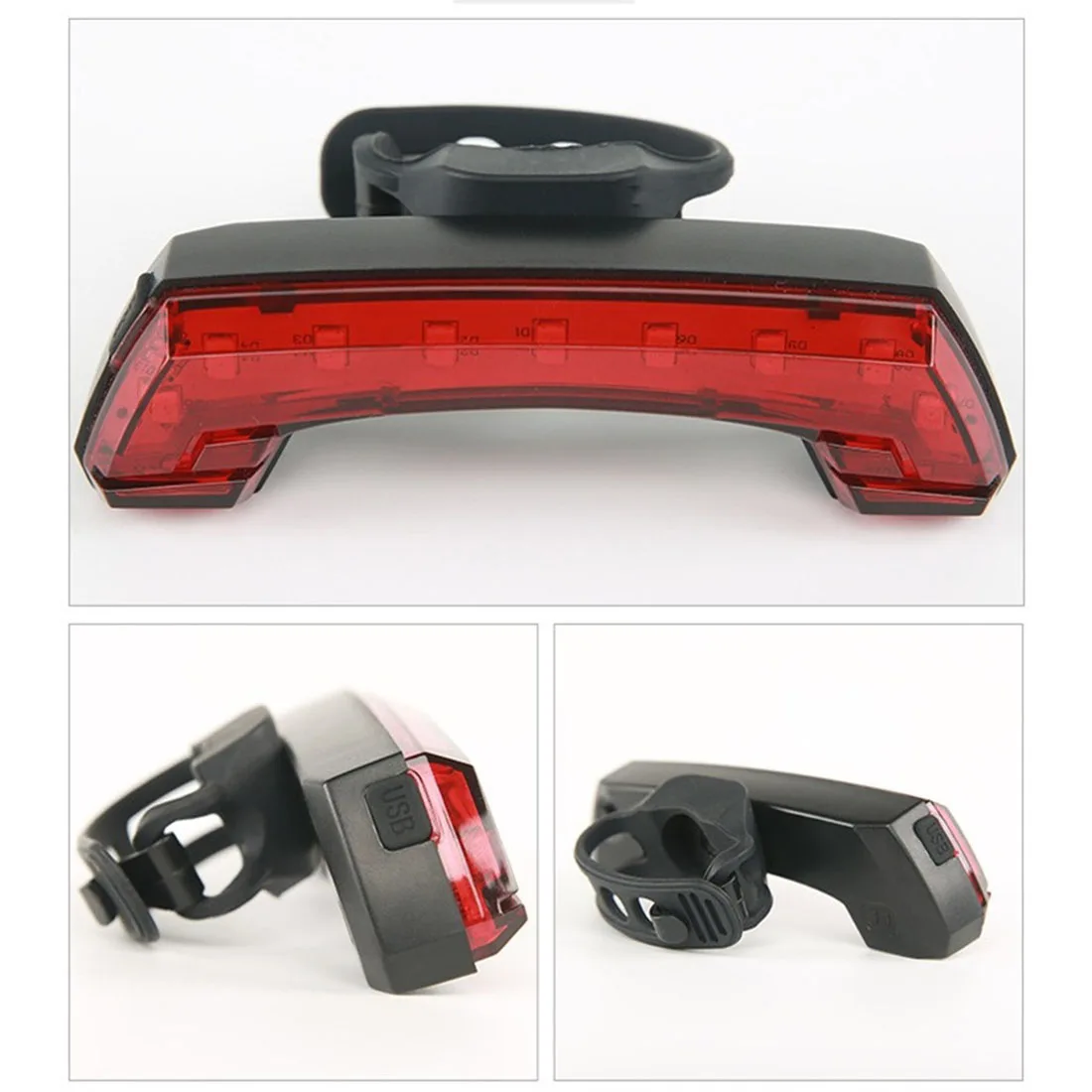 Excellent RC Smart USB Rechargeable Bicycle Tail Light Bike Rear Light Bike Horn with Turn Signal Light 2019 Cycling Accessories 16