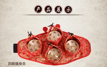 

portable copper moxibustion box acupuncture moxibustion massage gynecological home moxibustion waist abdomen Ai Sunburn cans