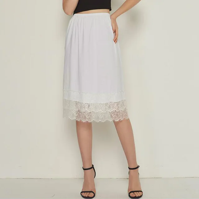 half black half white midi skirt