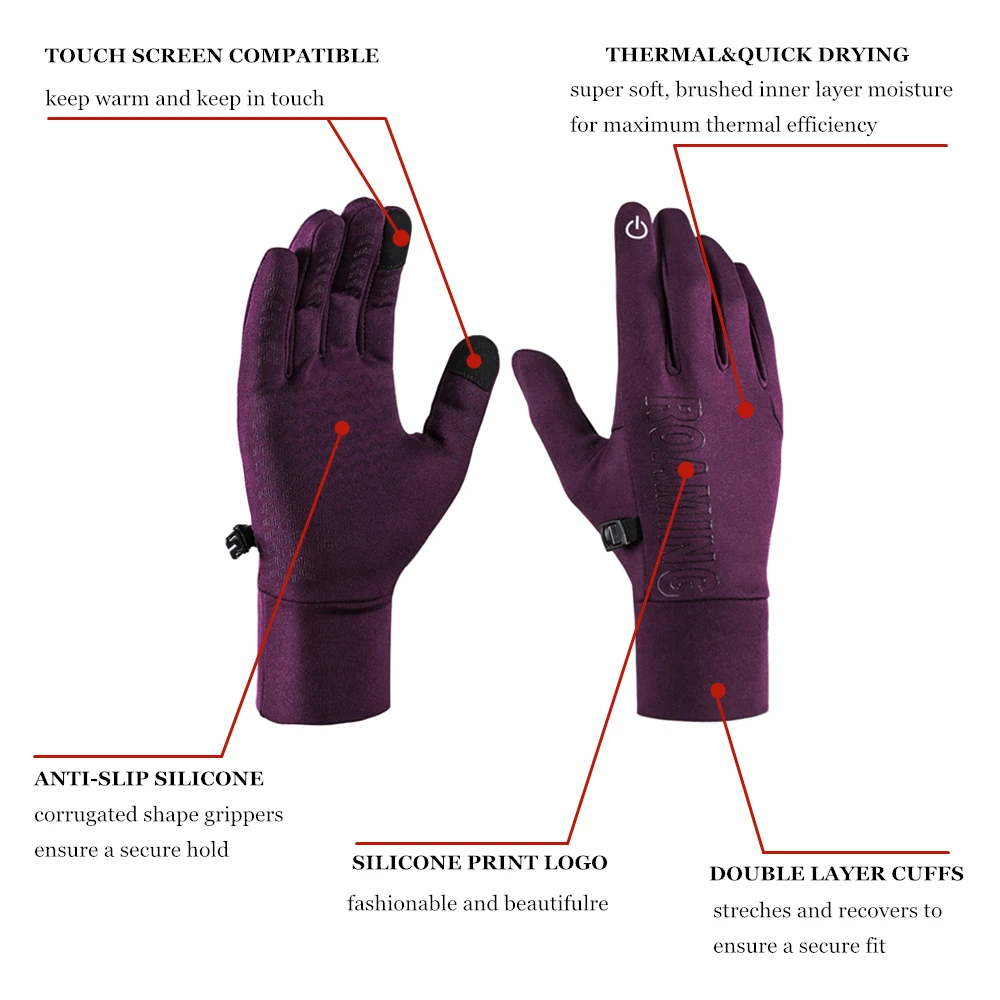Быстросохнущие легкие перчатки для бега с сенсорным экраном, походов, велоспорта, бега на открытом воздухе для мужчин и женщин
