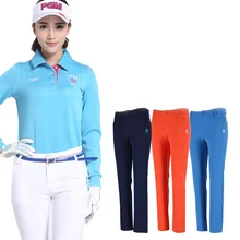 PGM Golf Lady Clothes Women Trousers Hight Elasticity Sportwear female Slim Pant Trouser pencil Golf Tennis Pant Solid XS-XL