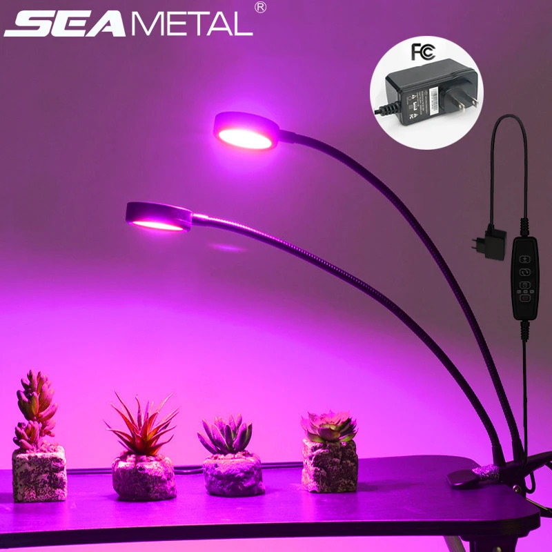 

LED Grow Light 18W Phyto Lamps For Plants Fitolamp Led Full Spectrum Lamp For Seedlings Growing Lamp With Controller Indoor Grow