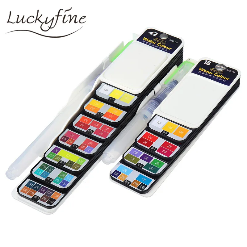 

18/42 Colors Face Body Paint Oil Painting Art Water Based Pigment Halloween Party Fancy Dress Makeup Tattoo Beauty Tools Set New