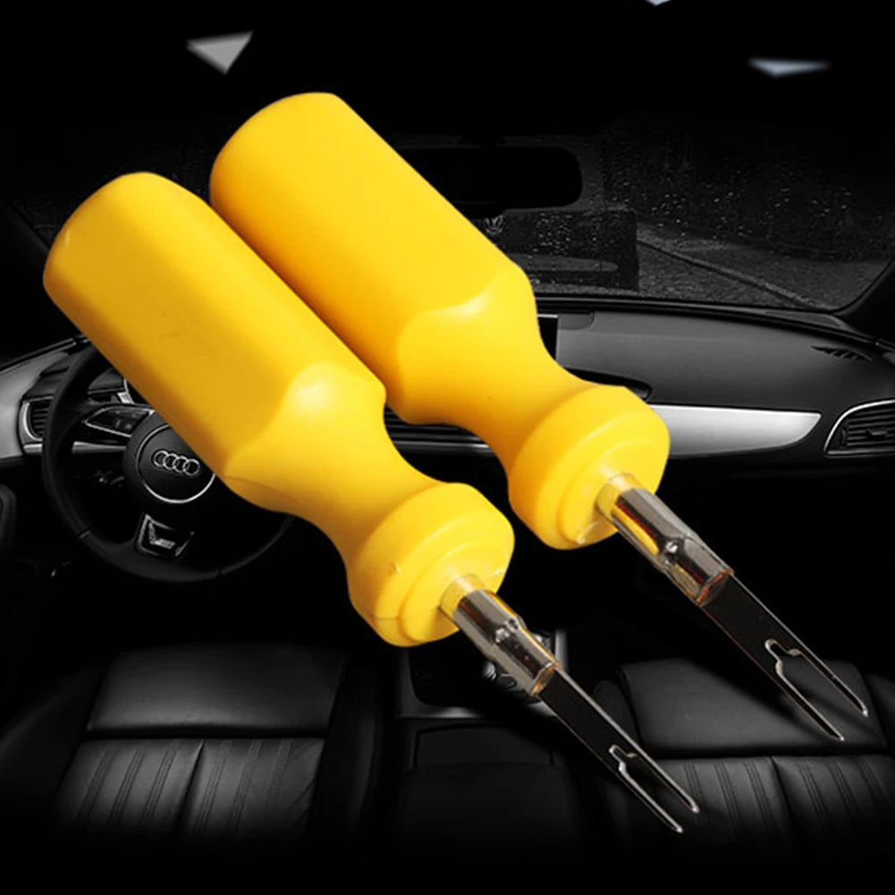 

2pcs 2mm 3mm Professional Durable Pin Extractor Electrical Disassemble Car Repair Terminal Removal Tool Wiring Connector Release