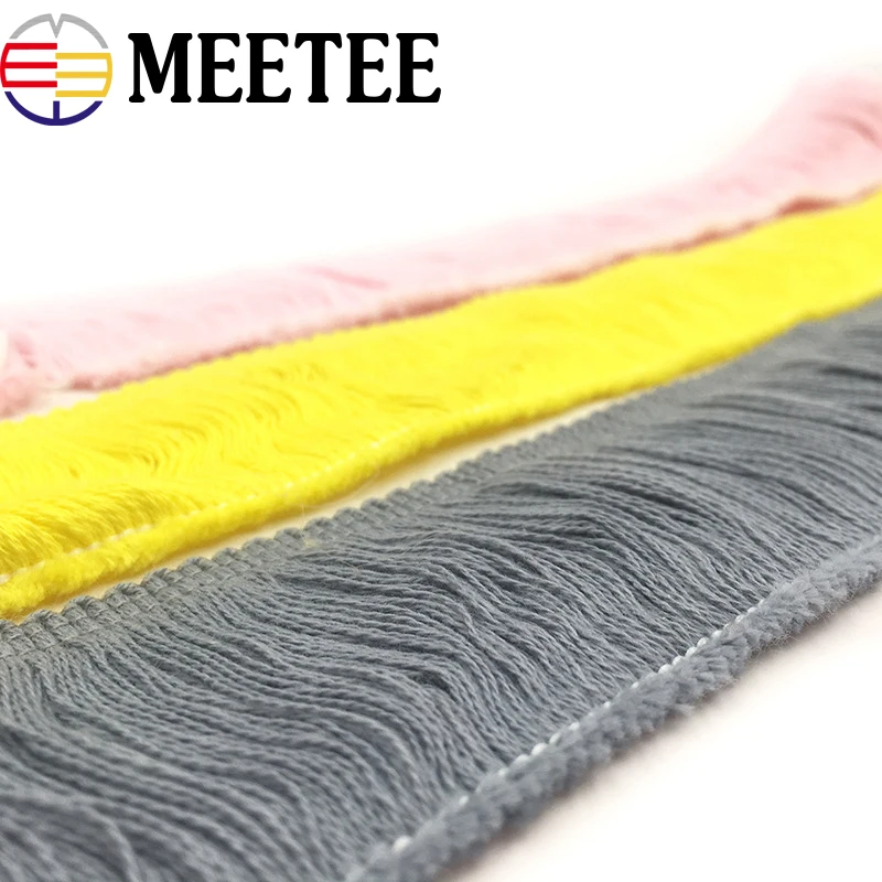 

8Meters 5cm Cotton Lace Trims Ribbons Clothing Shoes Cap Lace Tassel Fringe Fabric Decoration Sewing Lace Trimming DIY Crafts