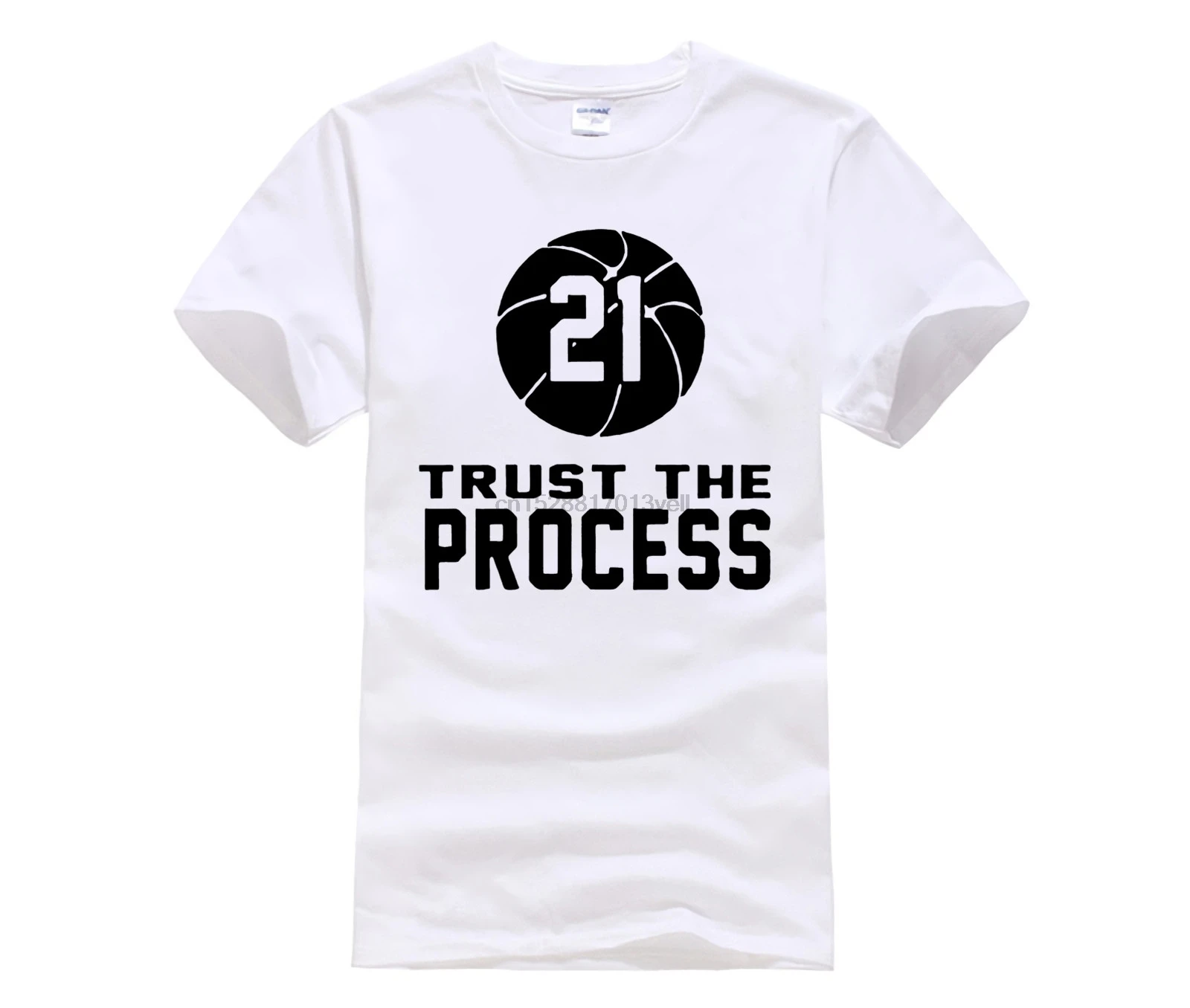 Пешие прогулки больше цветов Joel embiid Philadelphia Trust The Process T-Shirt (2) | Мужская одежда