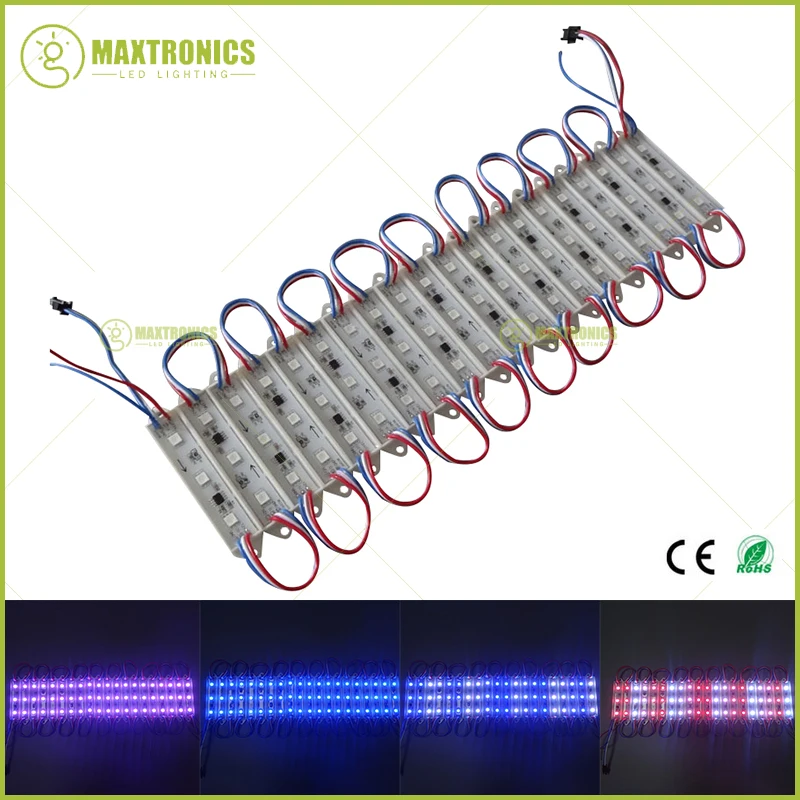 

Wholesale price 20pcs/Set 5050 RGB WS2811 IC Digital LED Module T75X15mm Light Waterproof