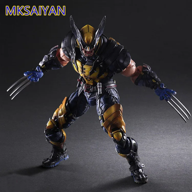 Росомаха X-men Play Arts экшн-фигурка игрушки Росомаха Джеймс хаулетт аниме фигурка ПВХ игрушки Коллекционная модель Подарочная Рождественская кукла