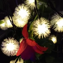 YIYANG 12 м 100 светодиодный подвесной светодиодный солнечный светильник декоративная светящаяся гирлянда для Новогодняя вечеринка открытый сад патио Фонари