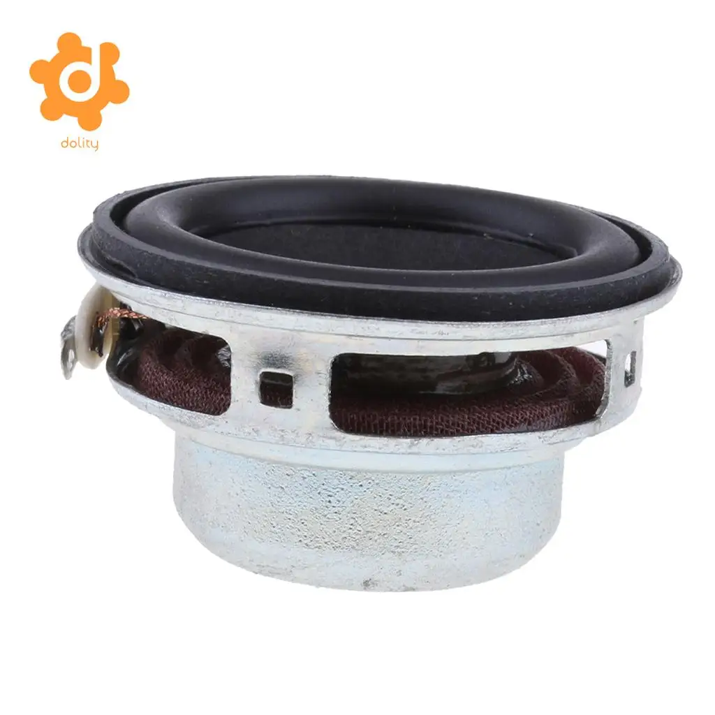 dolity 40mm 4Ohm 5W Full Range Audio Speaker Round Loudspeaker 18 Coil Rubber Edge