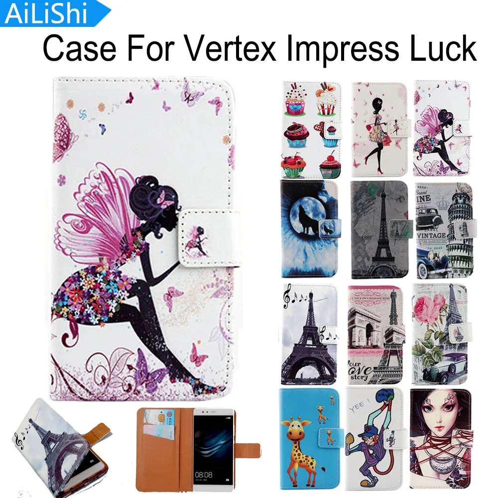 

AiLiShi For Vertex Impress Luck Case Cartoon Painted PU Flip Fashion Leather Case Cover Skin Factory Direct + Tracking In Stock