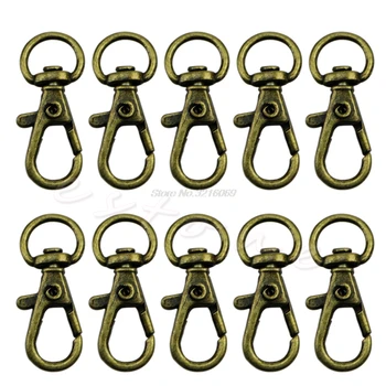 

10Pcs Swivel Trigger Clips Snap Hooks Lobster Clasp Keychain Bag DIY Craft Key Aug24 Whosale&DropShip