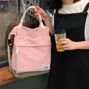 

Fashion Multifunctional Button Women Backpack Pure waterproof nylon shoulder bag Teenage girls schoolbag travel