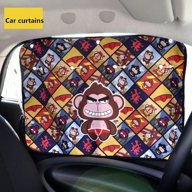 Voiture rideaux de Bande Dessinée Mignon Arrière de Voiture Pare ... Voiture rideaux de Bande Dessinée Mignon Arrière de Voiture Pare ...