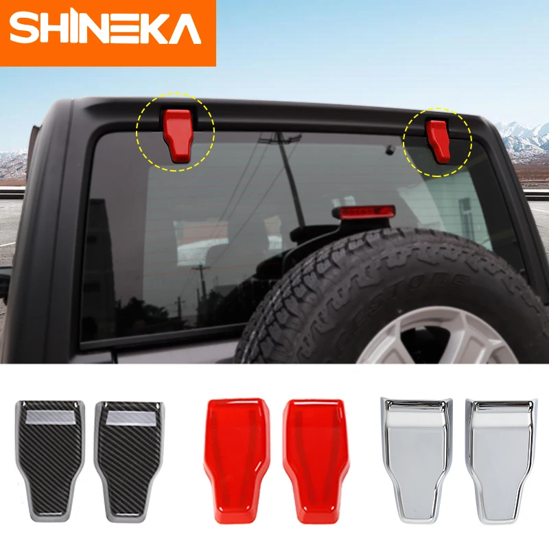 Автомобильные наклейки SHINEKA для jeep wrangler jl 2018 наклейка на стекло Заднего ветрового