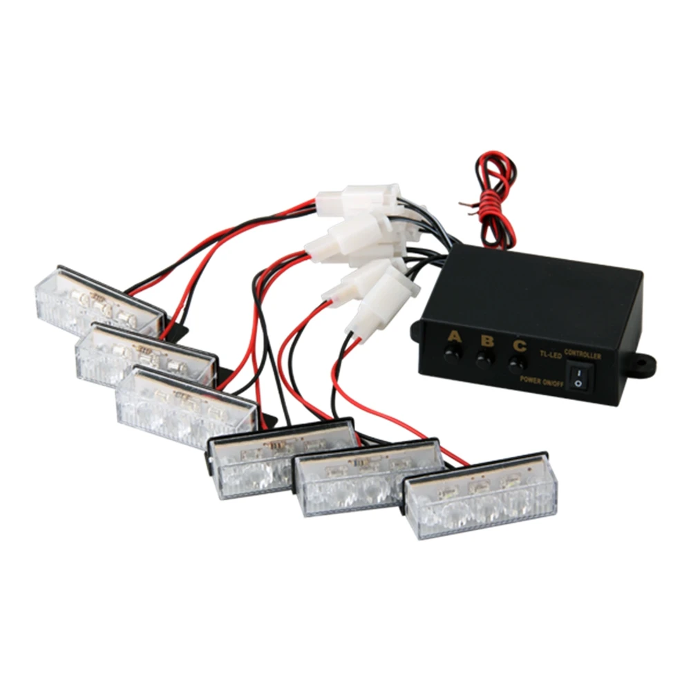 

Likebuying Yellow 18 LED Strobe Dash Emergency Flashing Warning Light for Car Truck