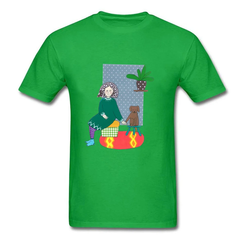 Fashionable Girl and her teddy bear Mens Tshirts Fitted Labor Day Round Neck 100% Cotton Fabric T Shirt Clothing Shirt Girl and her teddy bear green