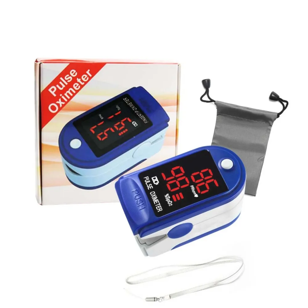 Оксиметр цифровой SpO2 пальцевой Пульсоксиметр кислородный Сенсорный Монитор датчик уровня насыщения крови