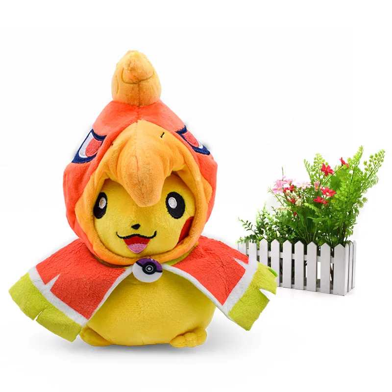 4 стиля аниме Peluche Pikachu Косплей Delibird Lugia Ho-Oh Мягкие плюшевые Мультяшные Куклы Горячая Рождественский подарок игрушка для детей