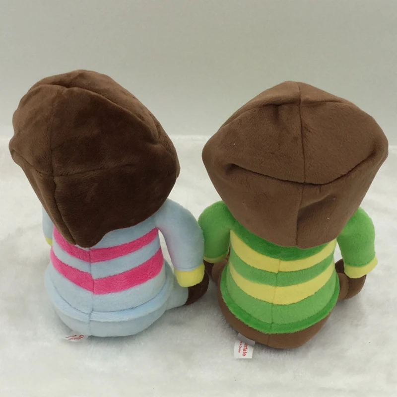 20cm Undertale Frisk and Chara Plush Doll Stuffed Toy Set Kids Christmas Gift