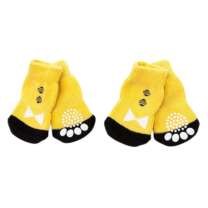 4 шт./компл. зима любимца щенок мягкие теплые носки Сапоги и ботинки для девочек парусиновая обувь Малый Товары для собак теплые носки