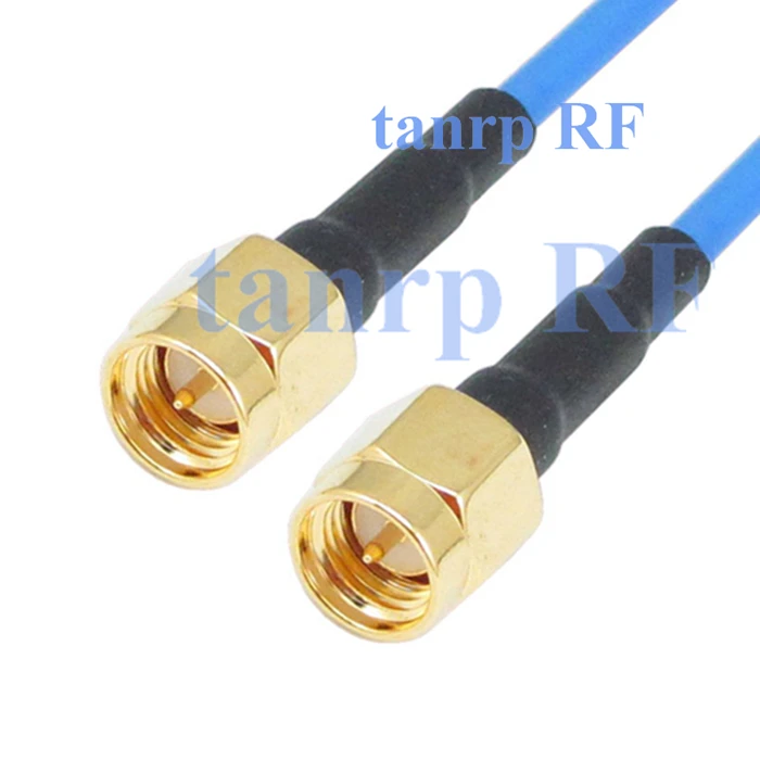 

15CM coaxial Sexi Flexible blue jacket jumper extension cable RG405 6in SMA male plug to SMA male RF adapter connector WIFI