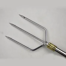 1 шт., 14x7 см, 3 зубца, зубчатая насадка, вилка, наконечник гарпуна с шипами, подводное копье, головка пистолета, Рыболовный инструмент, маленький размер