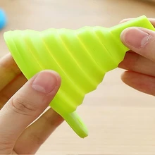 2000 шт./лот Быстрая Мини Складная воронка силиконовая складная Стиль Складная воронка портативные лейки