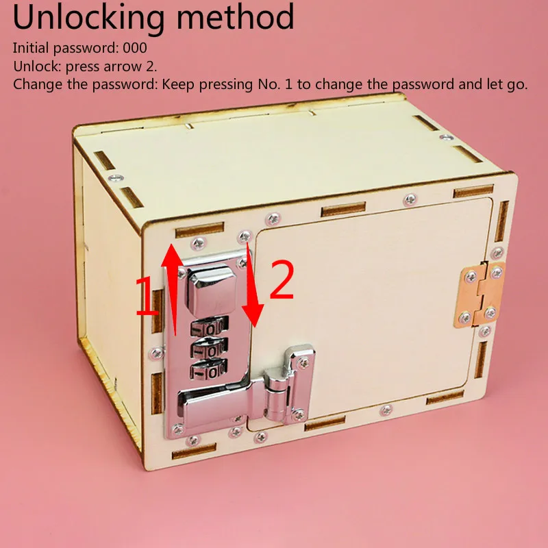 DIY машина пароль коробка модель изготовления набора инструментов для детей научный проект игрушечный эксперимент набор инструментов деревянные игрушки