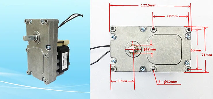 FA-YJF6130 5r/min AC220V затененный полюс Мотор-редуктор/камин, печь/подающий мотор