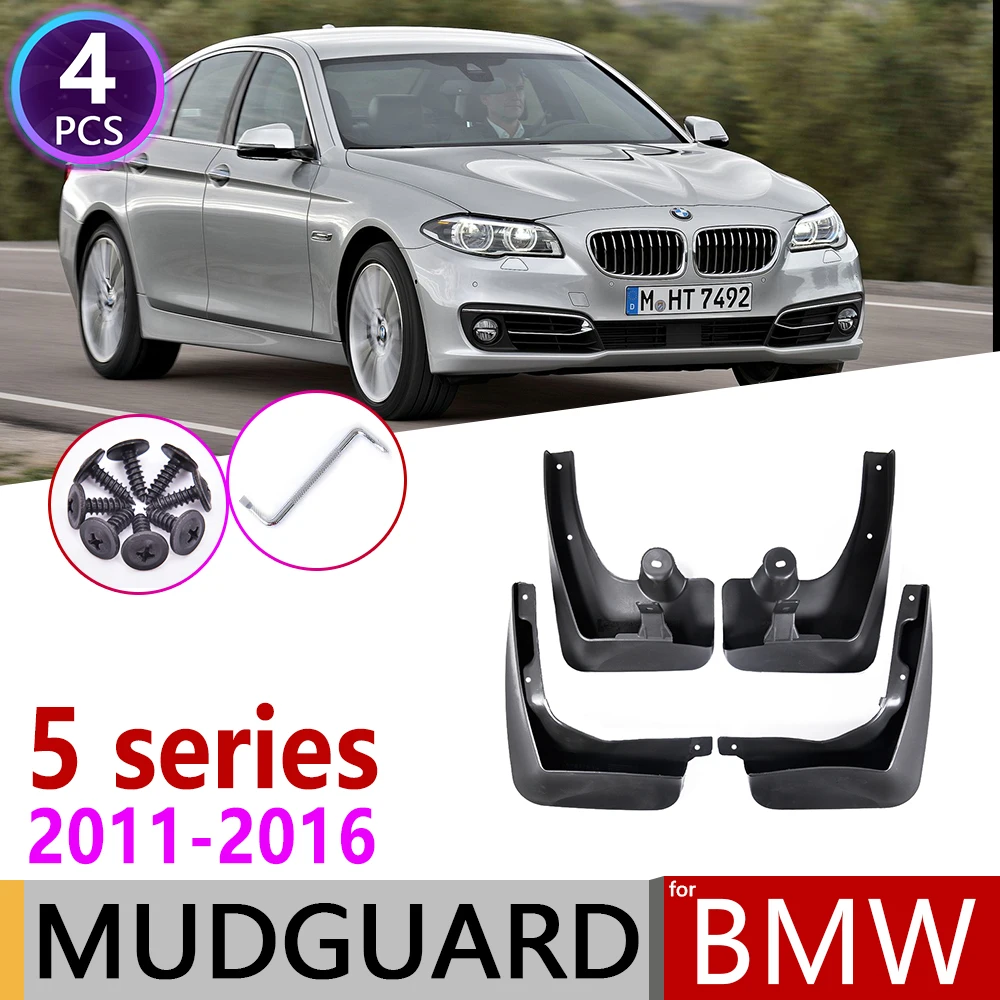 

4PCS For BMW 5 Series F10 2011~2016 Front Rear Car Fender Mud Guard Flaps Splash Flap Mudguards Accessories 2012 2013 2014 2015