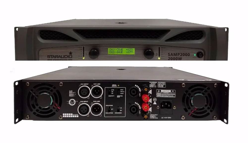 2000w dj pa amplifier
