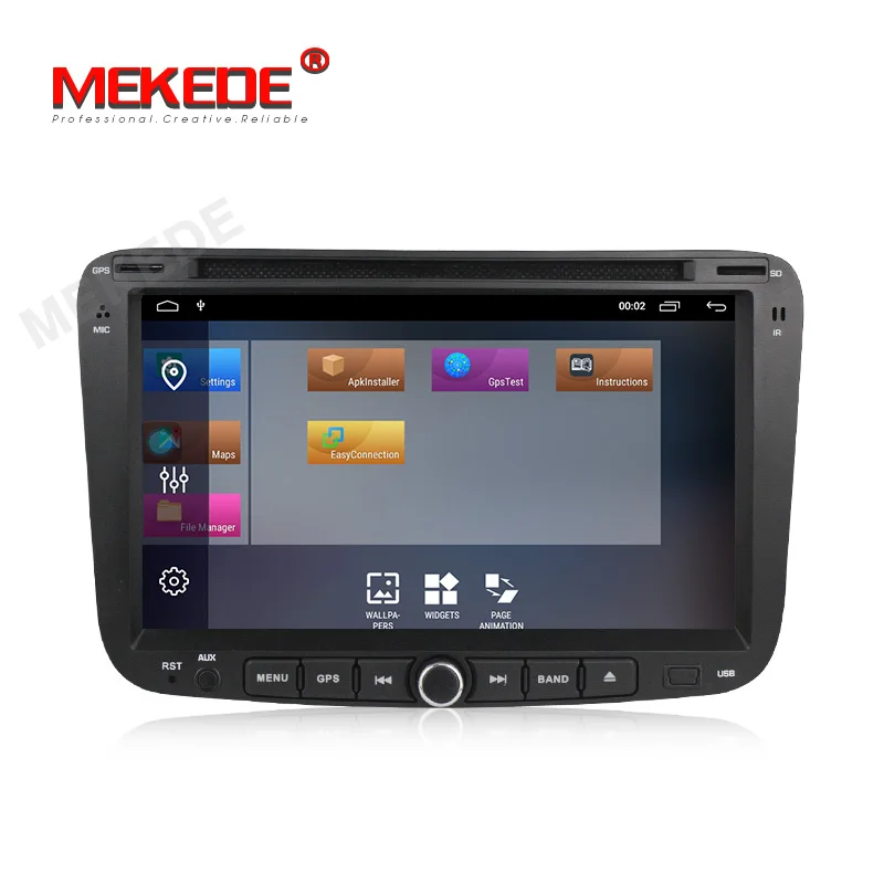 Excellent MEKEDE 1024*600 Capacitive screen Android 9.1 2+32G System car gps navigator dvd for Geely Emgrand EC7 with free 16G map card 2