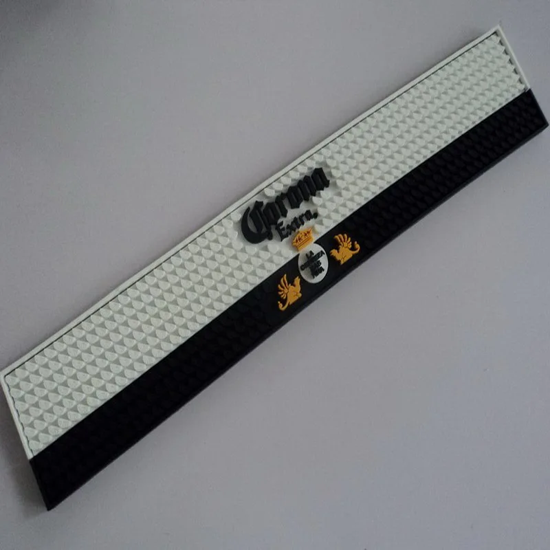 Hot Sale pvc bar mat black color universal counter pad plastic rubber table mat padin Other Bar