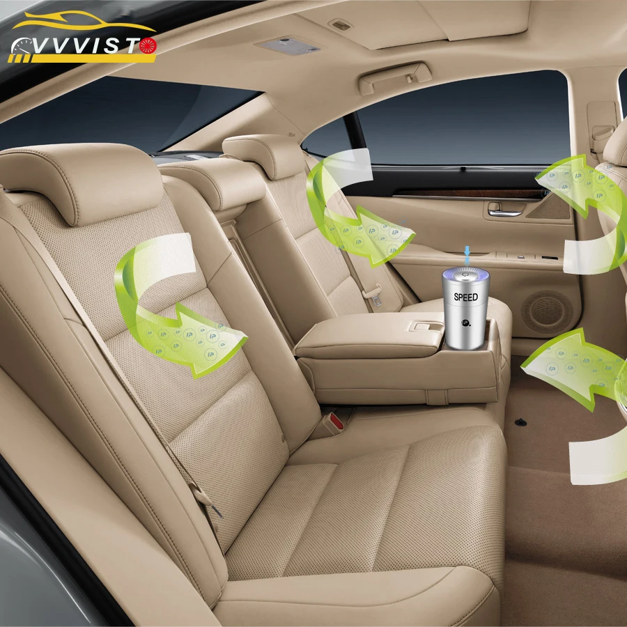 

2018 VVVIST Car Air Purifiers DC 12V Auto Car Fresh Air Anion Ionizer Active Oxygen Formaldehyde Removing Electric Air Freshener