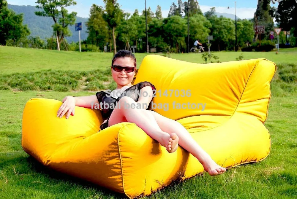  Yellow - Outdoor big joe bean bag chair Theatre / Gaming chair waterproof 2 seat space cushion-wate