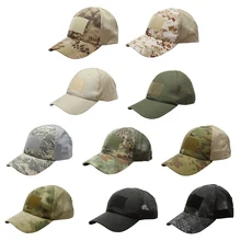 Женская Мужская повседневная Тактический пустынный армейский зеленый камуфляж Спортивная Кепка летняя дышащая быстросохнущая дышащая шляпа
