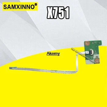 

Original For Asus X751 X751V X751N X751VJ A751NV switch board Power switch board with Cable