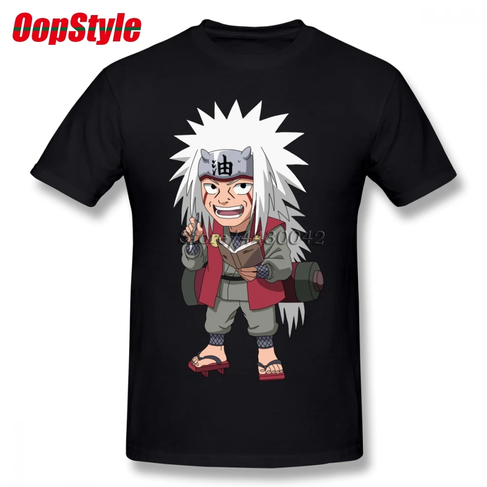 Наруто Jiraiya футболка для мужчин Прямая поставка короткий рукав хлопок плюс