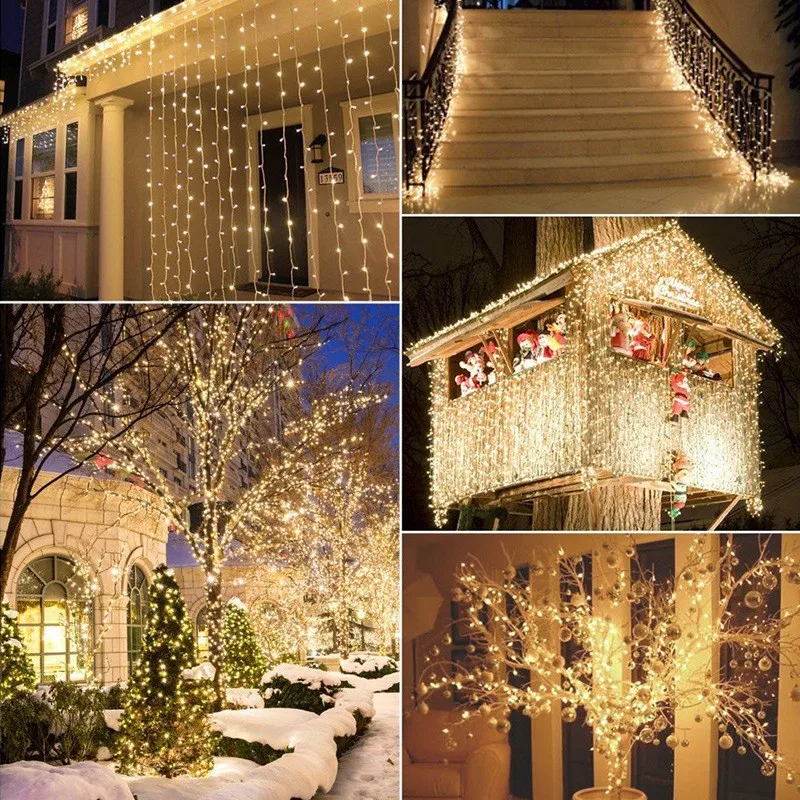 Outdoor LED String Lights 2M 5M 10M Indoor Drop LED Party Garden Stage Outdoor Decorative Light Holiday Wedding Party Decoration Outdoor LED String Lights 2M 5M 10M Indoor Drop LED Party Garden Stage Outdoor Decorative Light Holiday Wedding Party Decoration