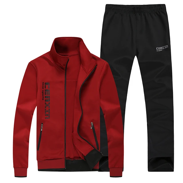 Sweatsuit Tracksuit for Men 2 Pieces Set Fashion Autumn Winter Men's Hoodies+ Pants Suit Spring Sweatshirt Male Jacket Suits 3XL