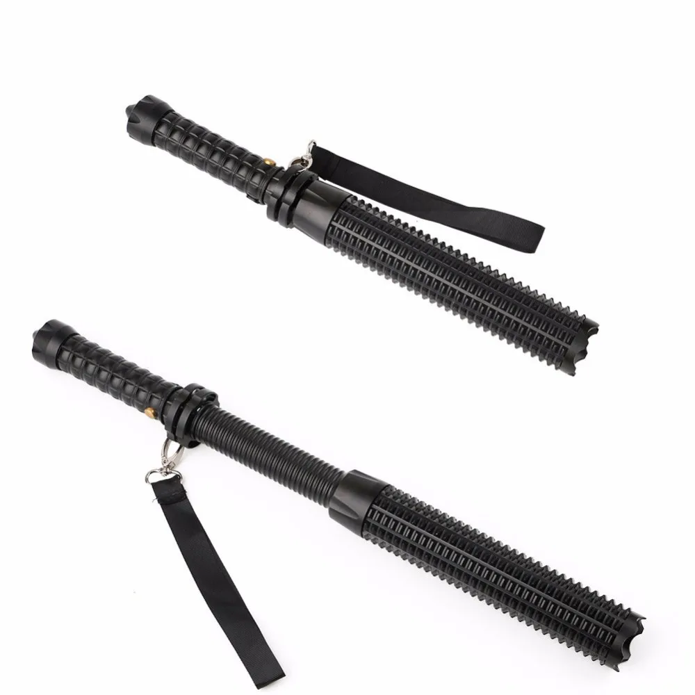 Koop ETONTECK Krachtige Honkbalknuppel Foelie Vormige LED Zaklamp voor Veiligheid en Zelfverdediging Ultra Heldere Baton Zaklamp Ass Kicker