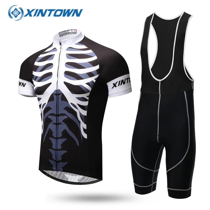 XINTOWN Skeleton Cycling Jersey Set Bicicleta Mountain Bike Summer